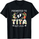 Promoted to Tita 2026 Flower First Time Aunt T-Shirt - T-Shirt | Black