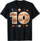 10th Birthday Planets Astronaut 10 Years Old Bday Space Boys T-Shirt - T-Shirt | Black