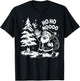 Santa Disc Fun Golf Ho Ho Noooo Holiday T-Shirt - T-Shirt | Black