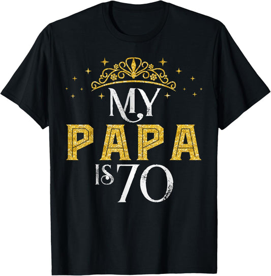 Mein Papa ist 70 Jahre alt Alles Gute zum 70th Birthday, Boy, Men's T-Shirt - T-Shirt | Black