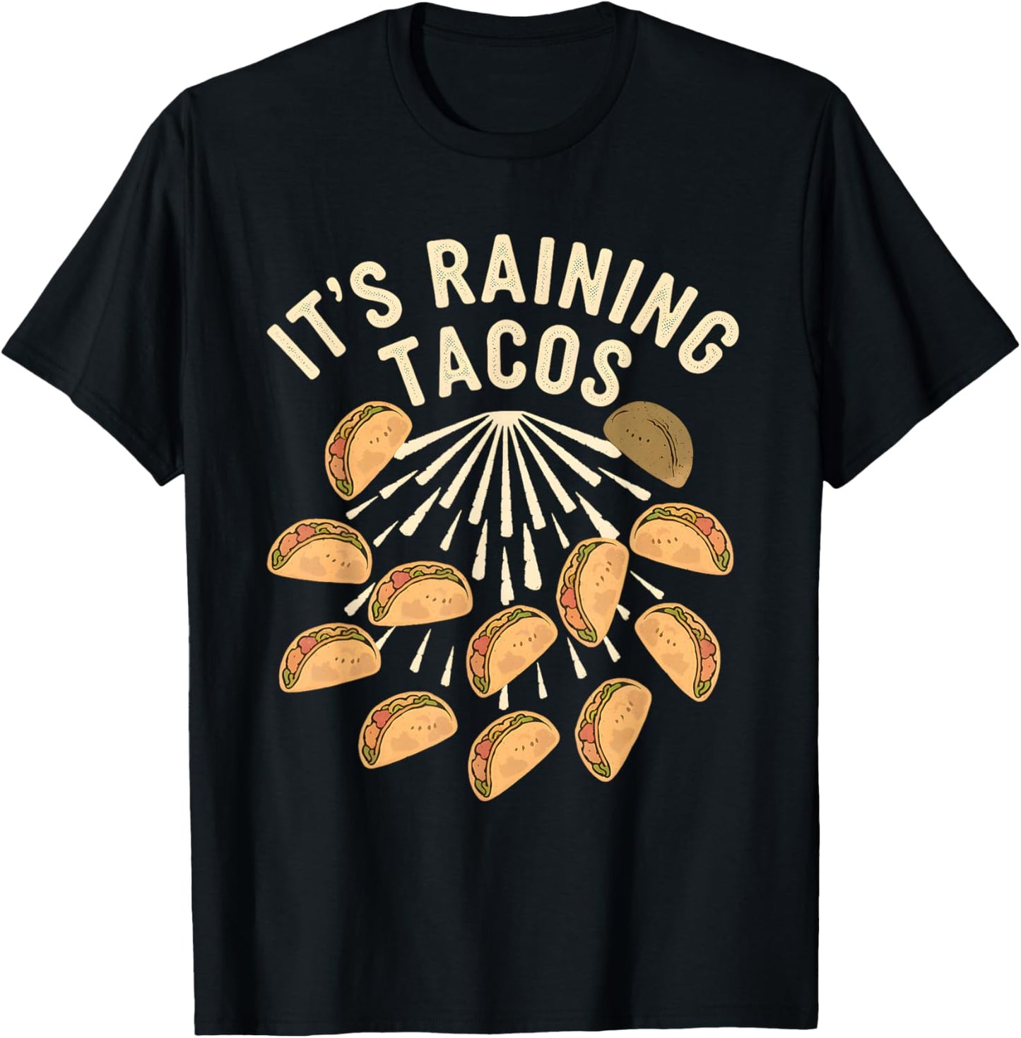 It is Raining Tacos Funny Taco Kids Girls Boys Taco Lovers T-Shirt - T-Shirt | Black