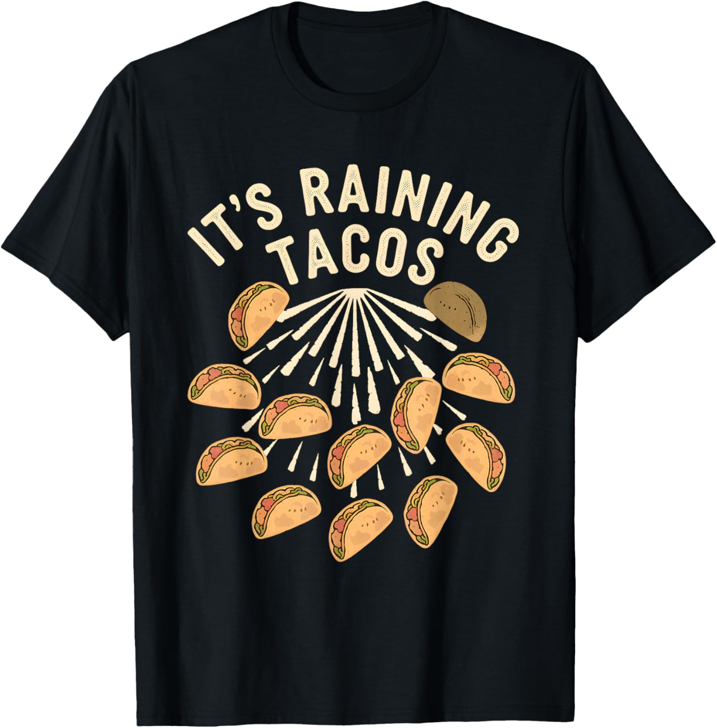 It is Raining Tacos Funny Taco Kids Girls Boys Taco Lovers T-Shirt - T-Shirt | Black