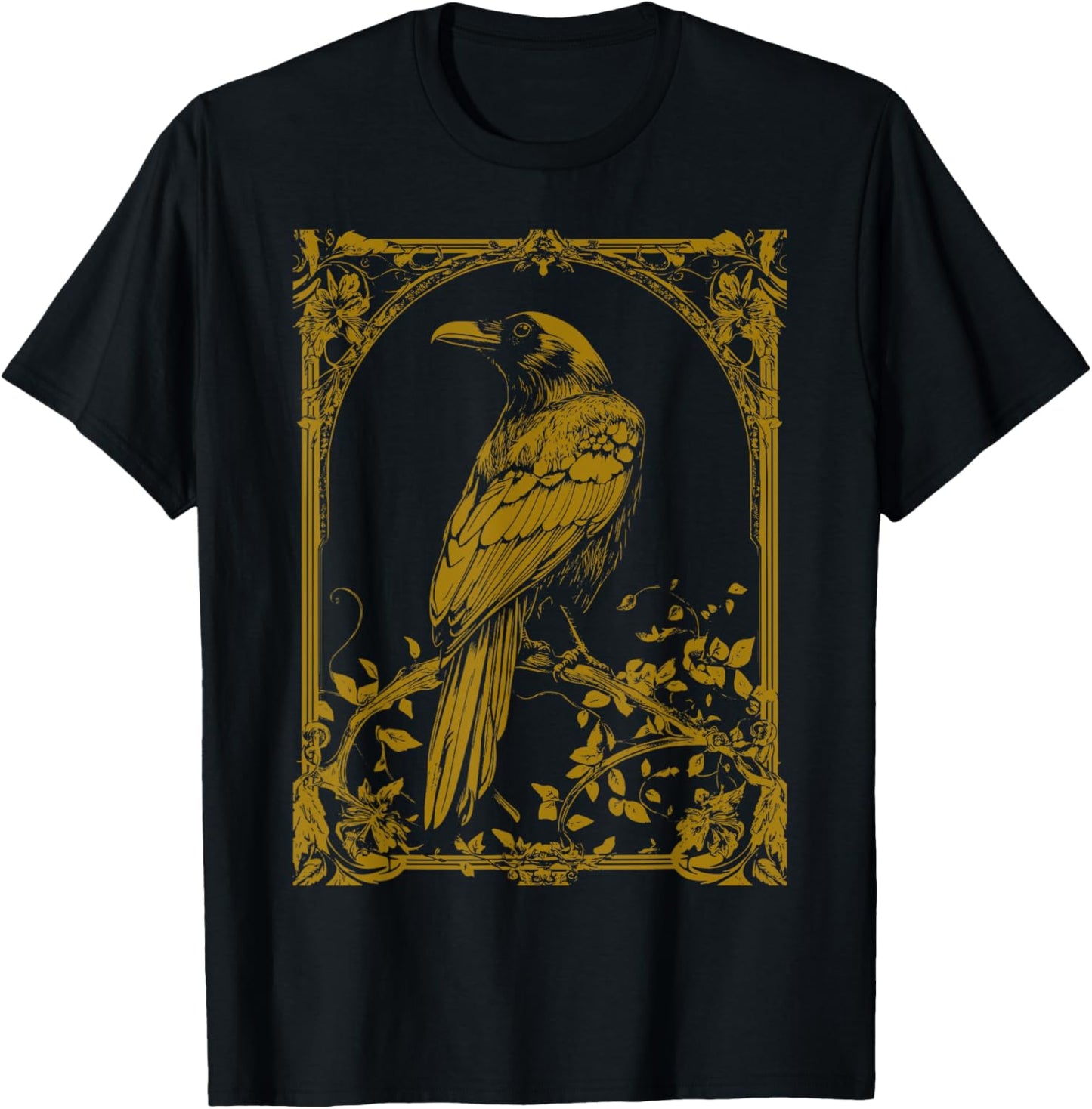 Raven Crow T-Shirt - T-Shirt | Black