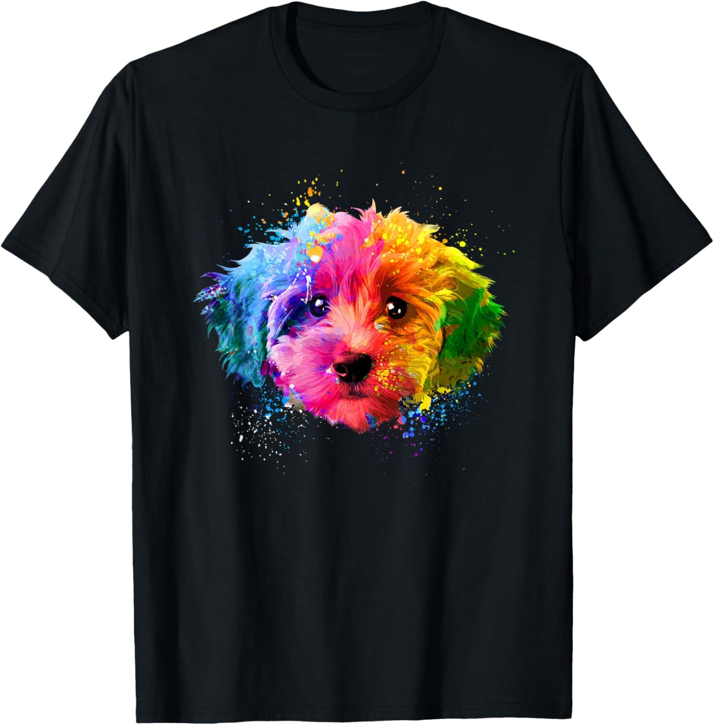 Cute Goldendoodle Design Women Goldendoodle Lovers T-Shirt - T-Shirt | Black