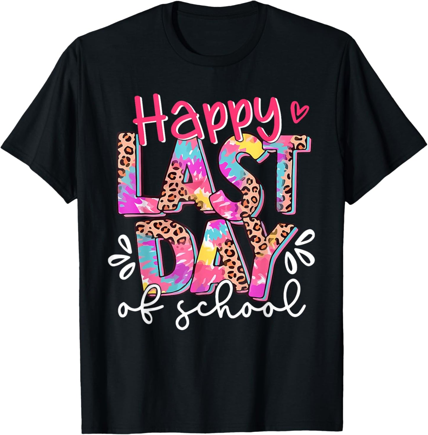 Happy Last Day of School Shirt Teacher Graduation Shirt Kids T-Shirt - T-Shirt | Black