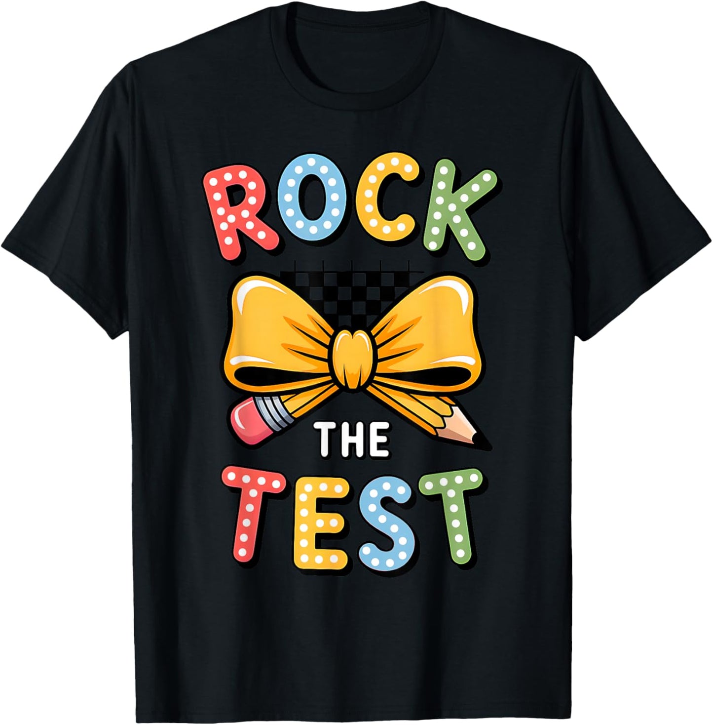 Groovy Test Day Rock The Test Girls Testing Day You Got This T-Shirt - T-Shirt | Black