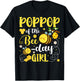 PopPop of The Bee-Day Girl Birthday Party Matching Family T-Shirt - T-Shirt | Black