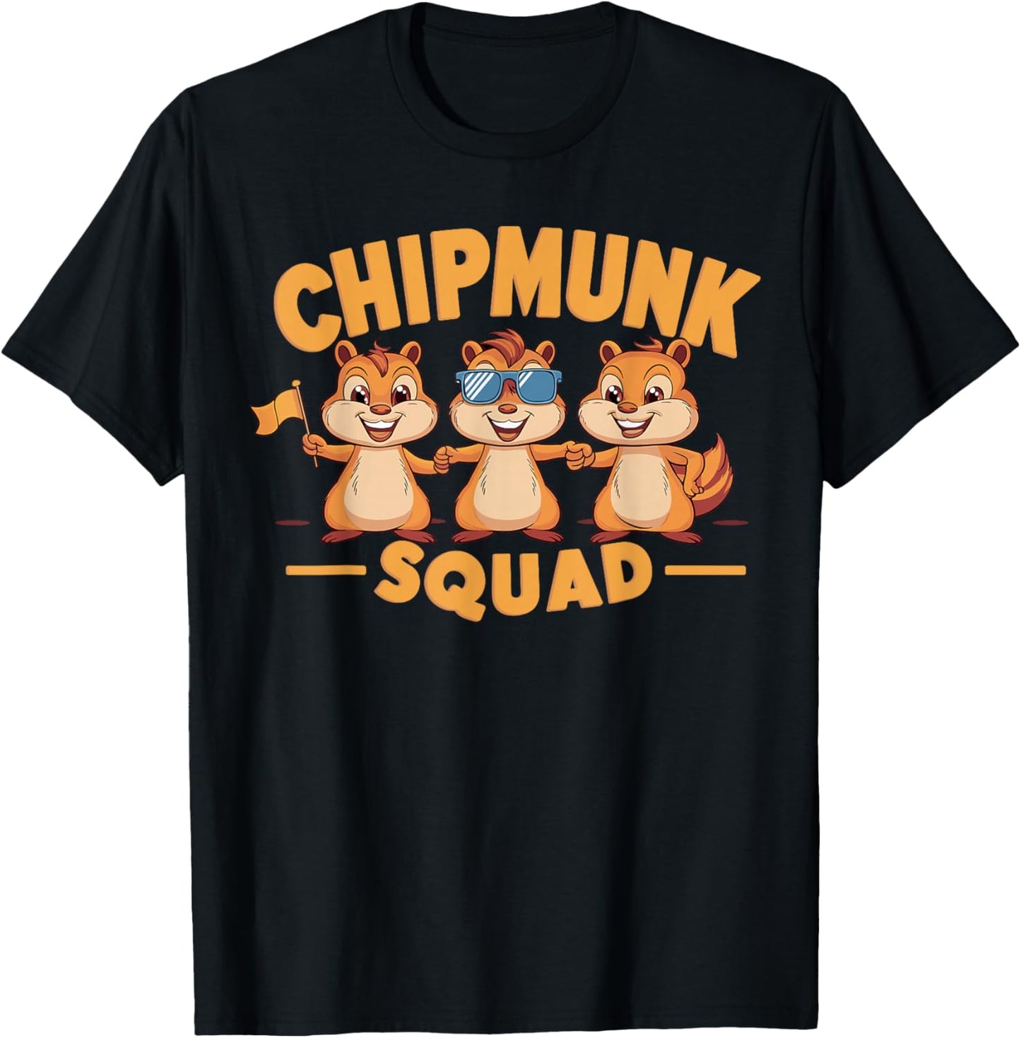 Chipmunk Squad Children's Chipmunk Lover Shirt T-Shirt - T-Shirt | Black