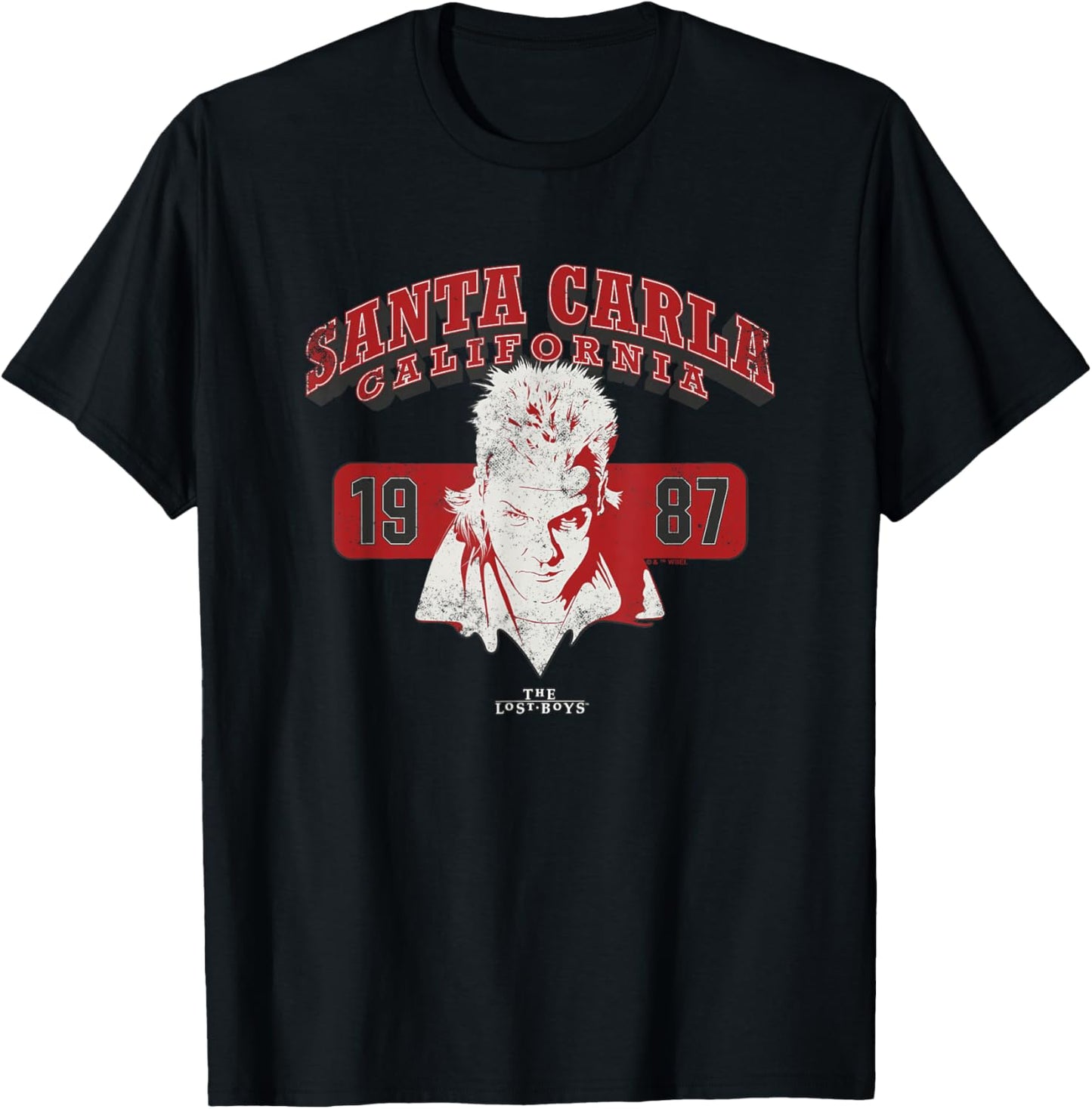 The Lost Boys Santa Carla CA College T-Shirt - T-Shirt | Black