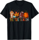Tis The Season Fall Football Autumn Pumpkin Coffee T-Shirt - T-Shirt | Black
