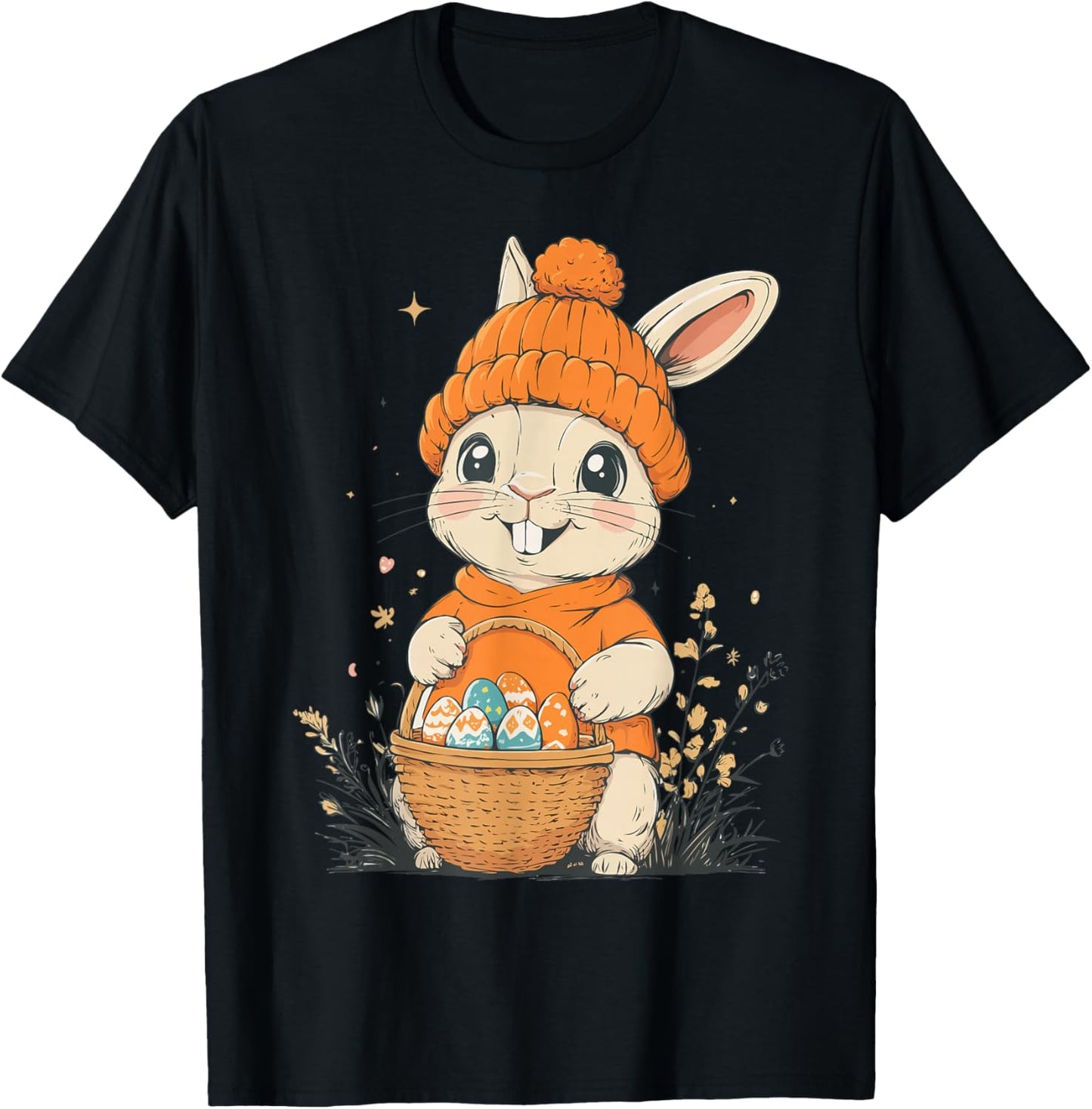 Easter Bunny Costume for Kids Girls Boys Decoration Easter Bunny , Black, S T-Shirt - T-Shirt | Black