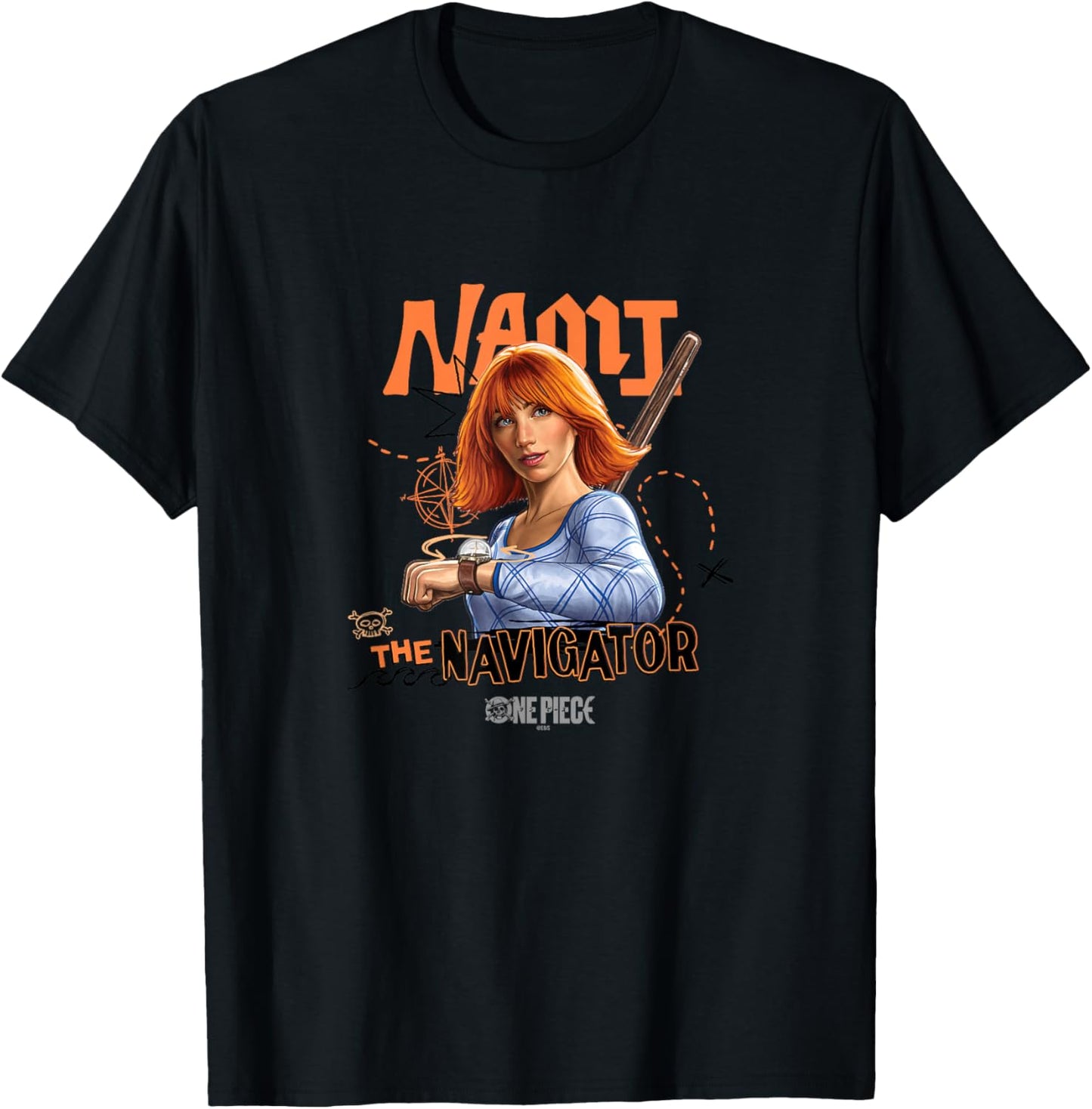 One Piece Nami Wanted Officially Licensed T-Shirt - T-Shirt | Black