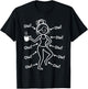 Funny Ow Ow Ow Saying Body Pain Character Humor Women Girls T-Shirt - T-Shirt | Black