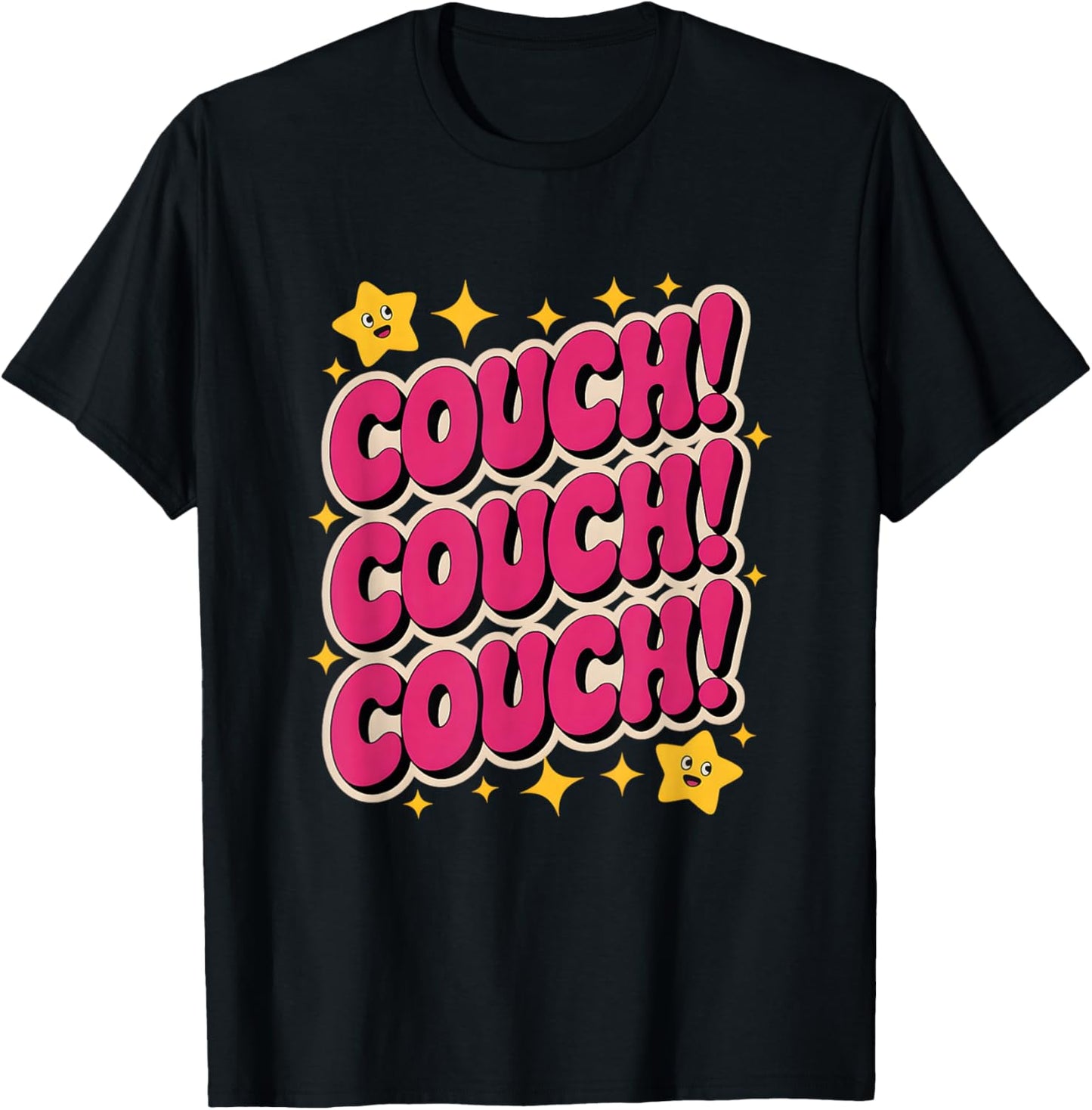 Couch Couch Couch Funny K-Pop Meme Design T-Shirt - T-Shirt | Black