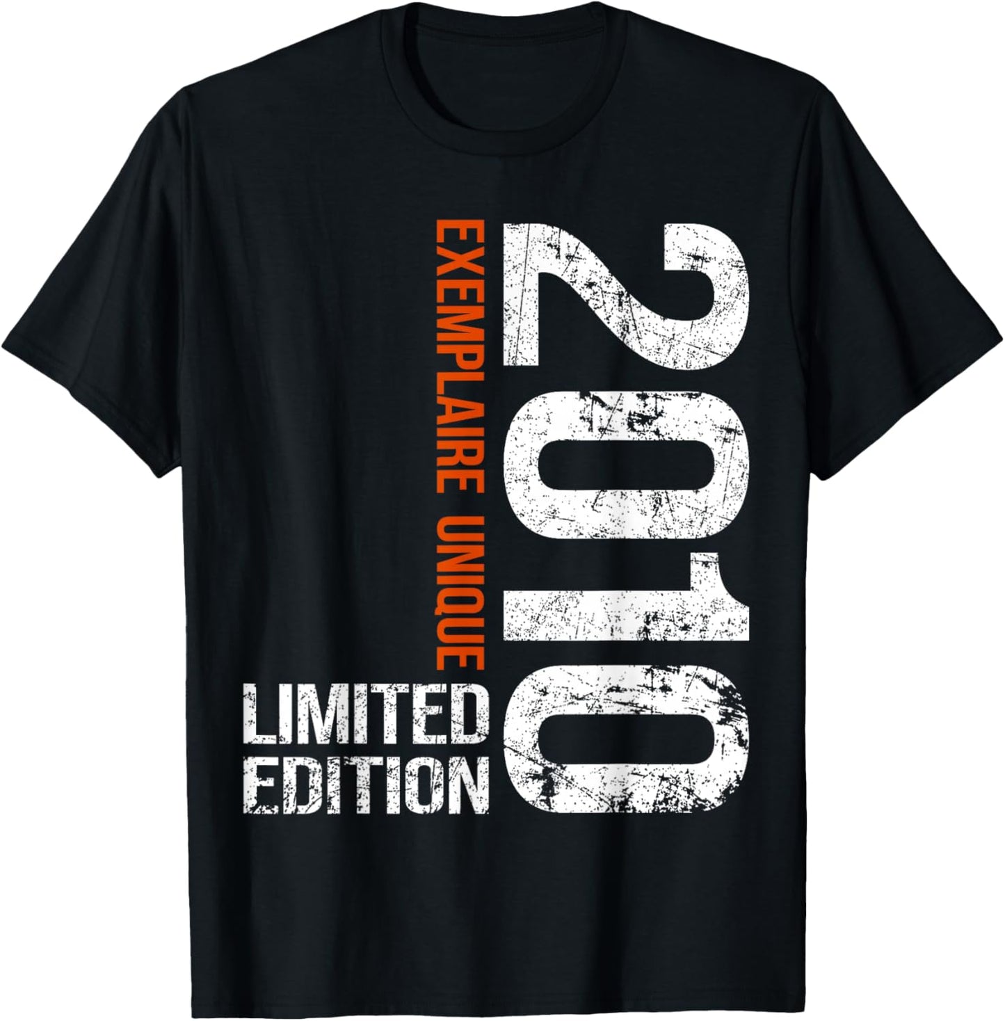 15th Anniversary 2010 Vintage 15 Years Boy and Girl 2010 T-Shirt - T-Shirt | Black