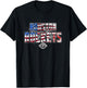 NBA Houston Rockets American Flag Distressed Paint Spill T-Shirt - T-Shirt | Black