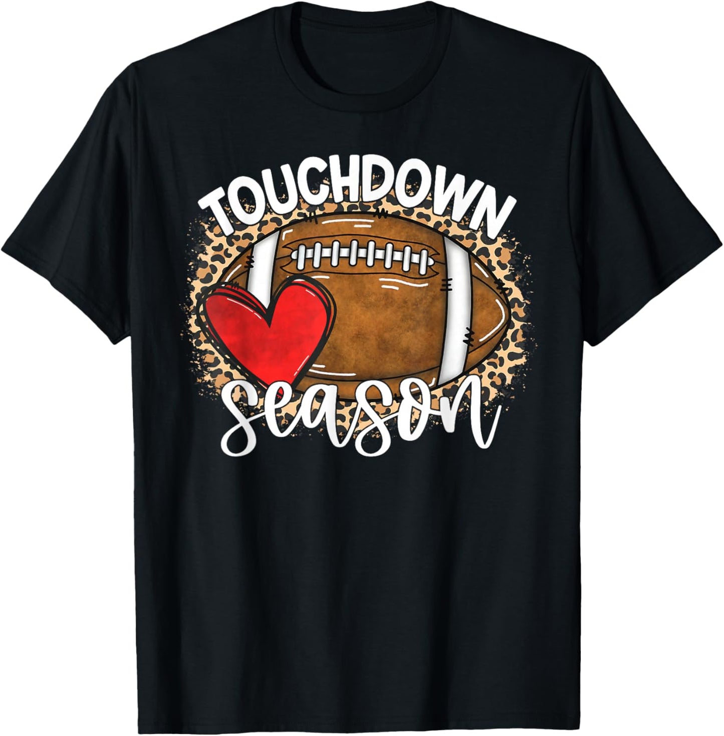 Touchdown Season American Football Game Day Thanksgiving T-Shirt - T-Shirt | Black
