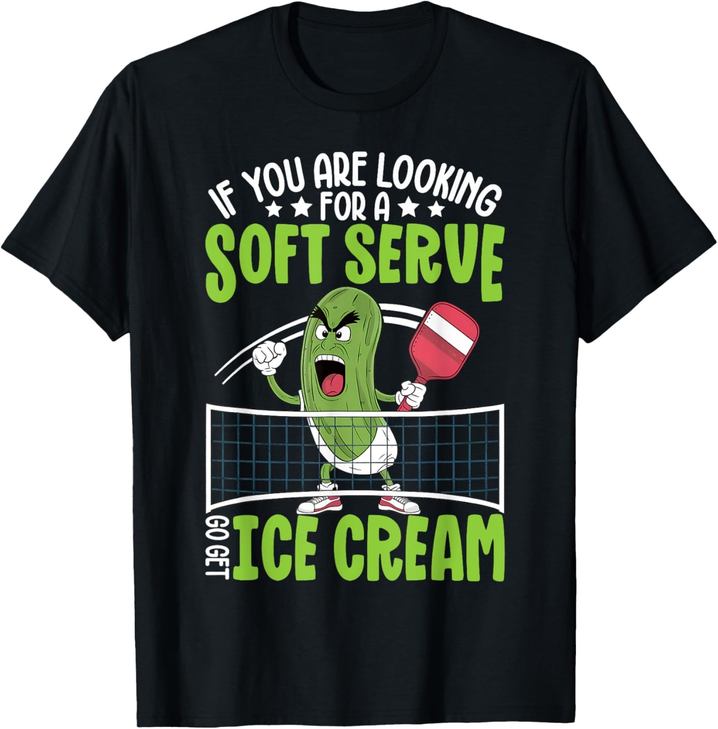 Funny Pickleball Player Men Women Paddleball Lover T-Shirt - T-Shirt | Black