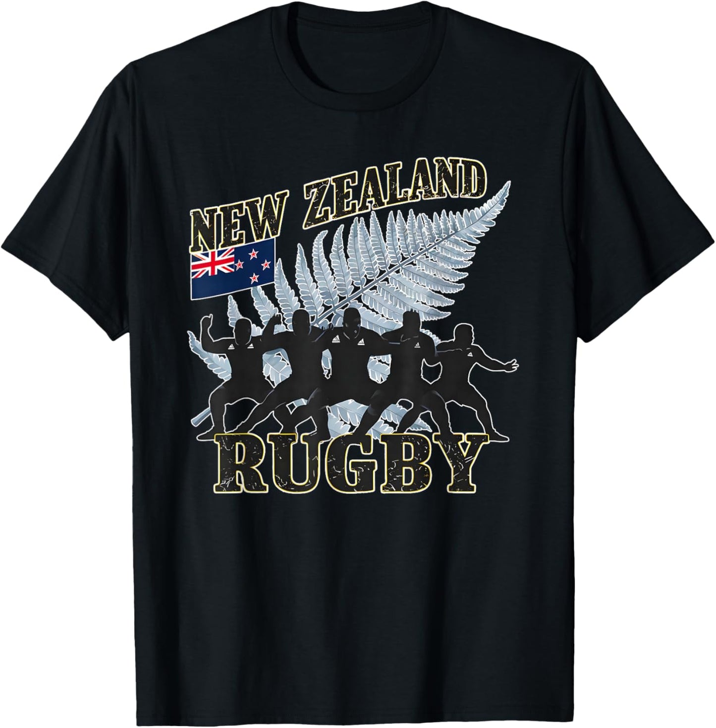 New Zealand Rugby Fan shirt All black Haka Maori dance T-Shirt - T-Shirt | Black