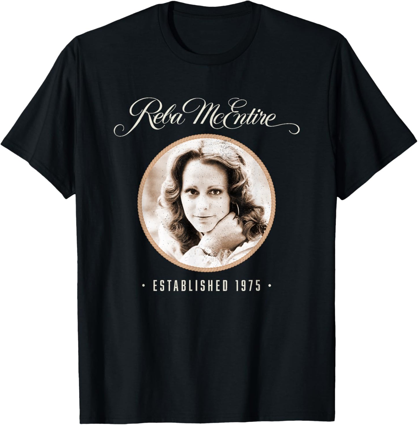 Reba: Established 1975 T-Shirt - T-Shirt | Black