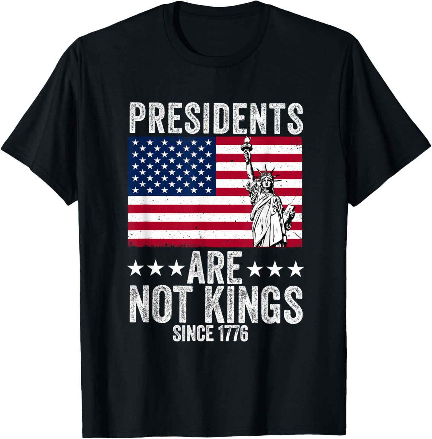 USA Flag Democracy T-Shirt - T-Shirt | Black