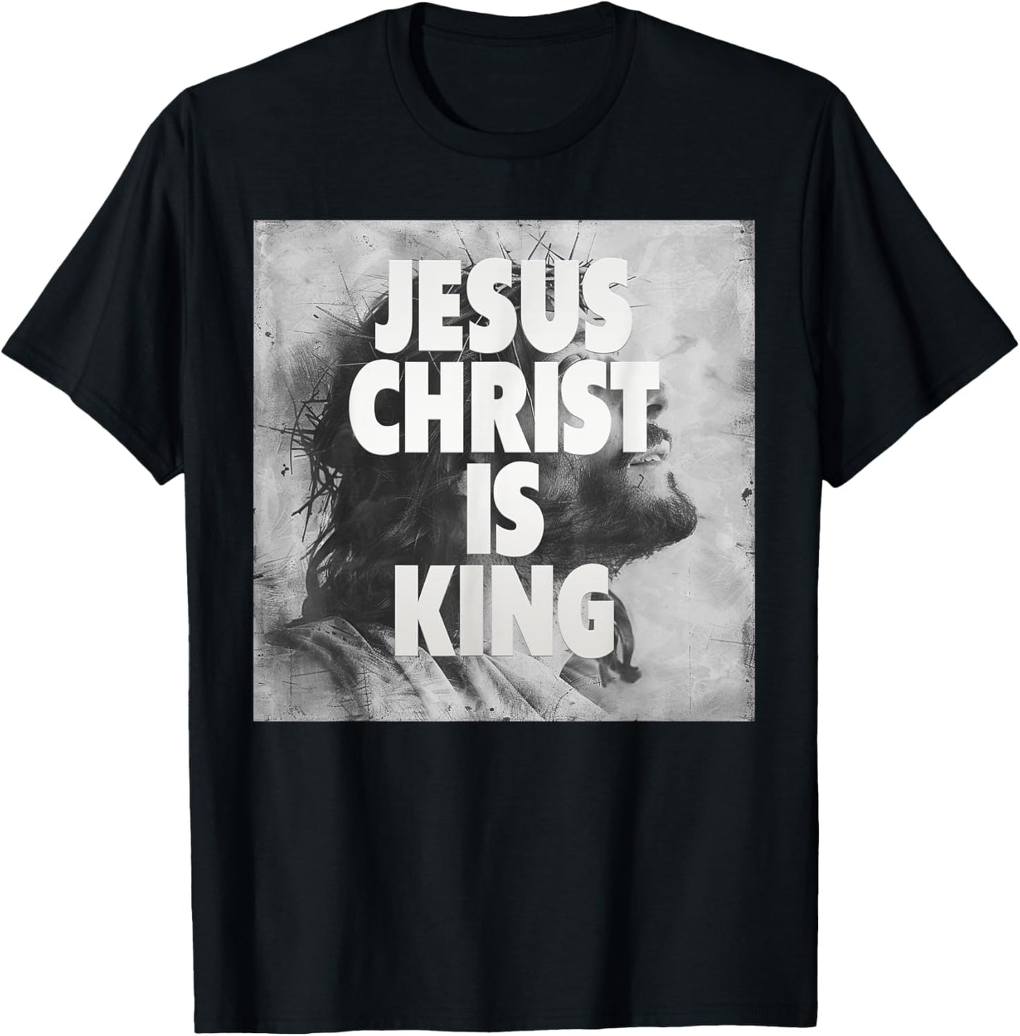 Jesus Christ is King, Jesus T-Shirt - T-Shirt | Black