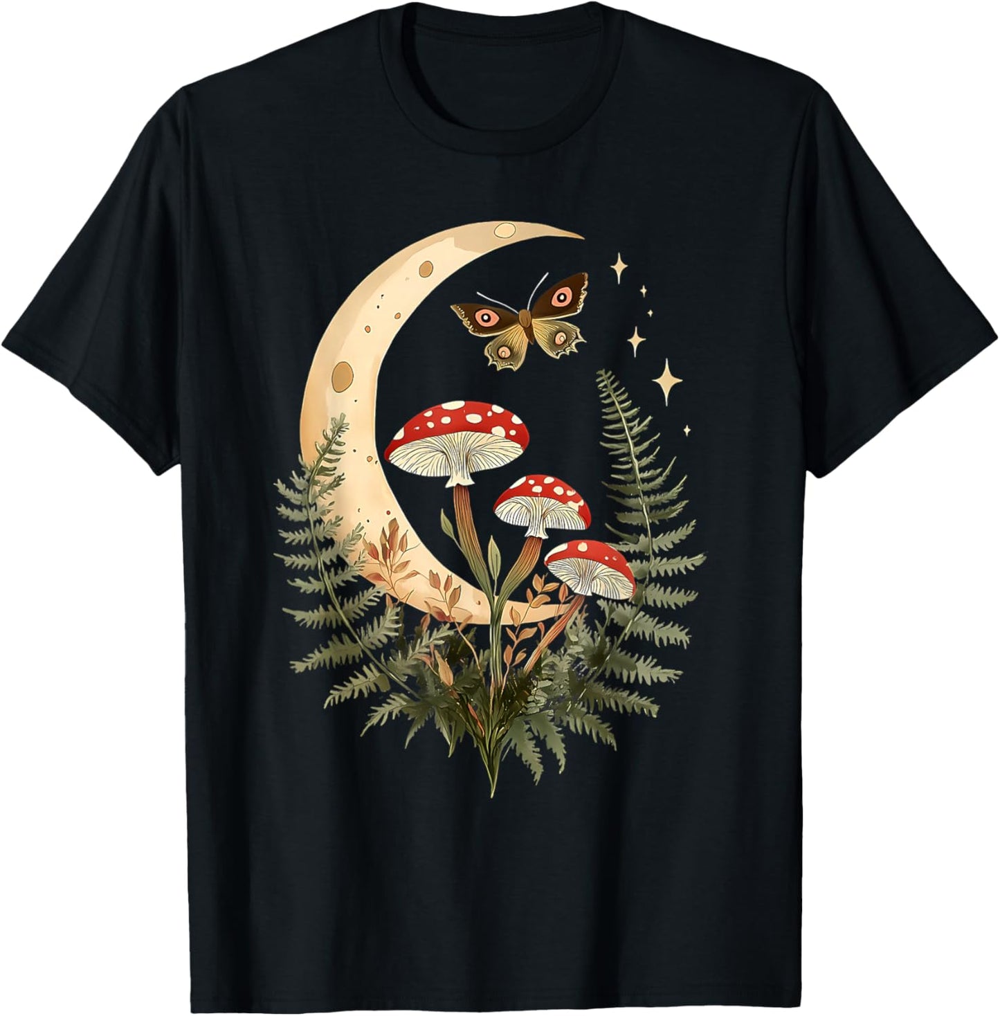 Fairycore Moth T-Shirt - T-Shirt | Black