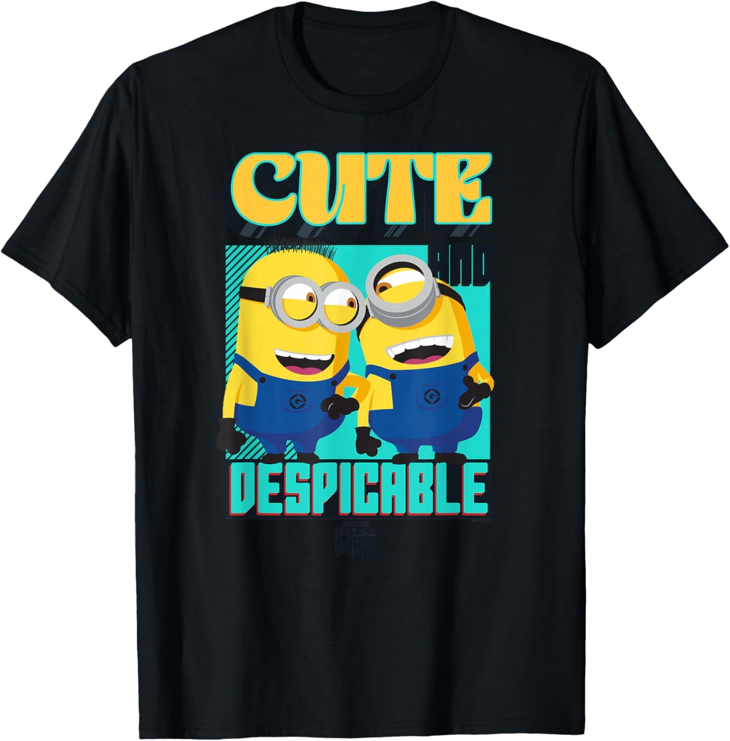 Minions Despicable Me 4 Cute and Despicable T-Shirt - T-Shirt | Black
