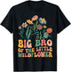 Big Brother Of The Little Wildflower Birthday Party Baby T-Shirt - T-Shirt | Black