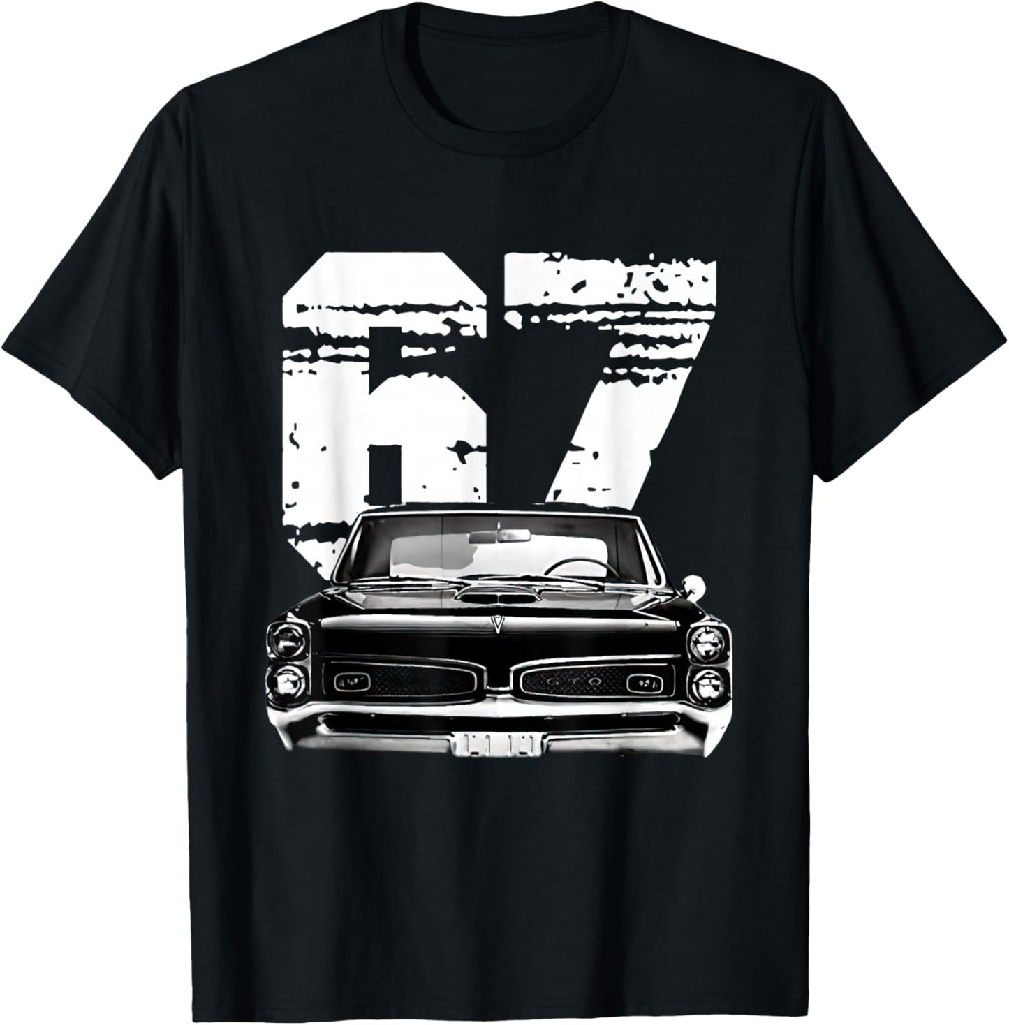 1967 67 GTO Classic Car Old School Muscle Car T-Shirt - T-Shirt | Black