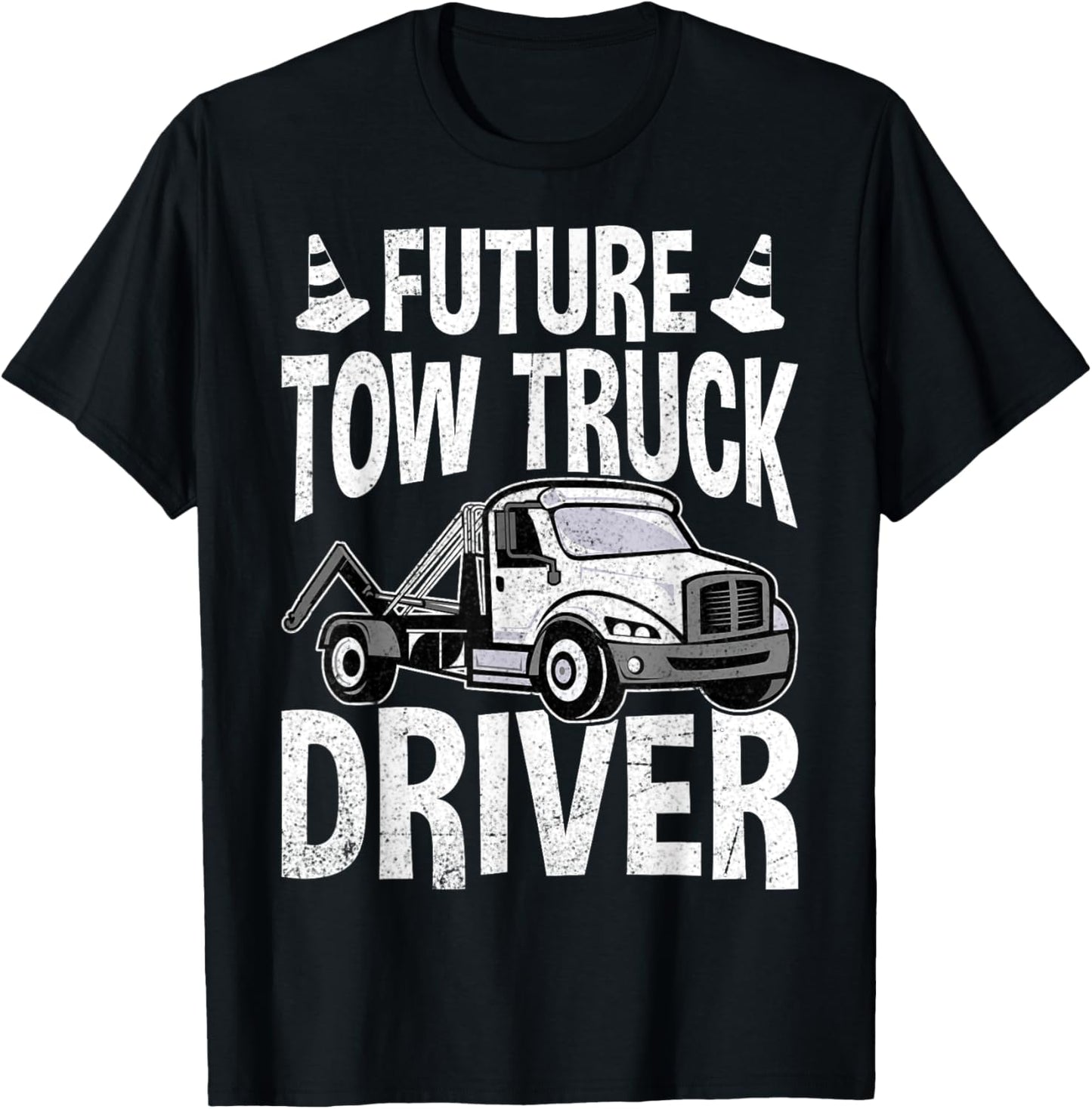 Tow Truck Driving Student - Future Tow Truck Driver Gifts T-Shirt - T-Shirt | Black