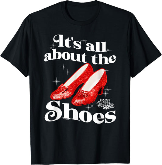 The Wizard of Oz All About the Shoes T-Shirt - T-Shirt | Black