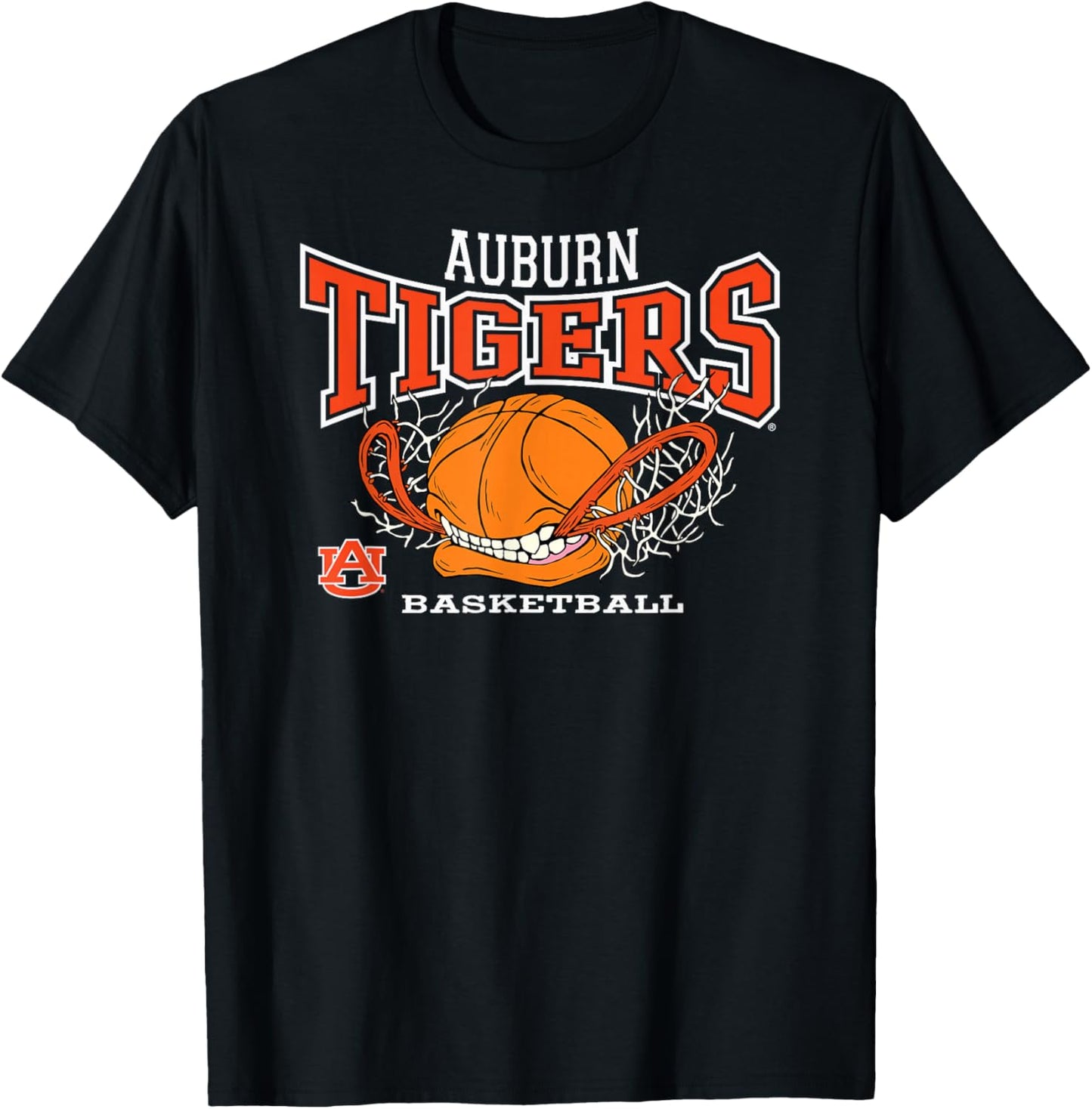 Auburn Tigers Basketball Bite Navy Officially Licensed T-Shirt - T-Shirt | Black