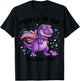 Purple Up for Military Kids Military Child Month Dinosau T-Shirt - T-Shirt | Black