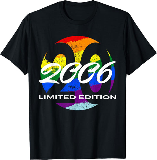 20th Birthday Man Woman 20 Years 2006 Funny Gift T-Shirt - T-Shirt | Black