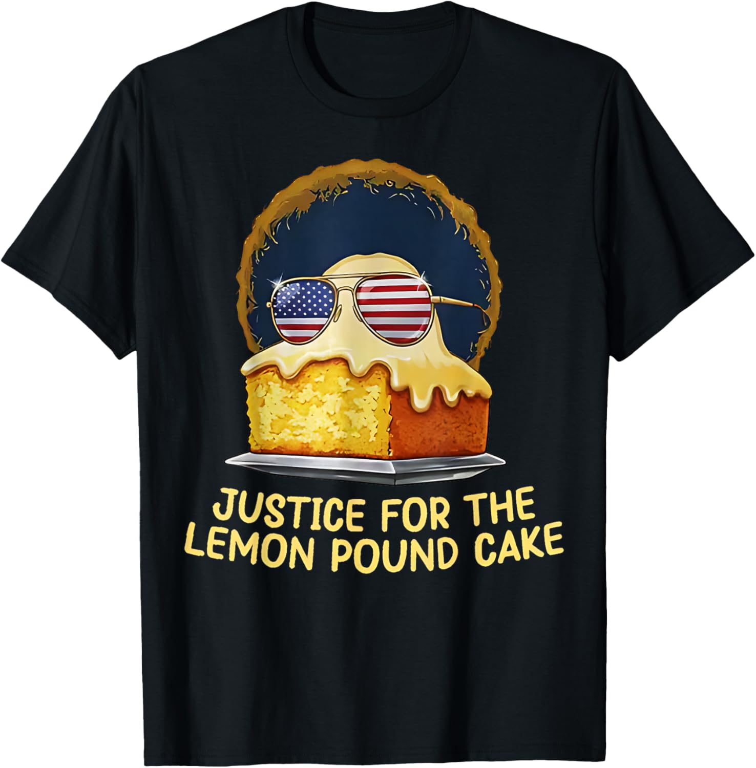 Justice for Lemon Pound Cake Funny Viral Meme T-Shirt - T-Shirt | Black