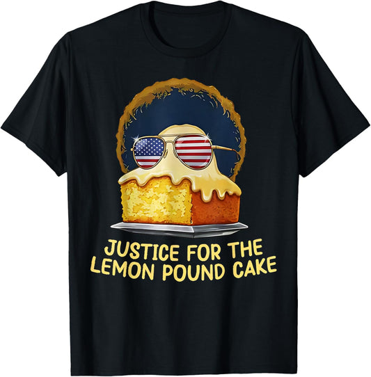 Justice for Lemon Pound Cake Funny Viral Meme T-Shirt - T-Shirt | Black