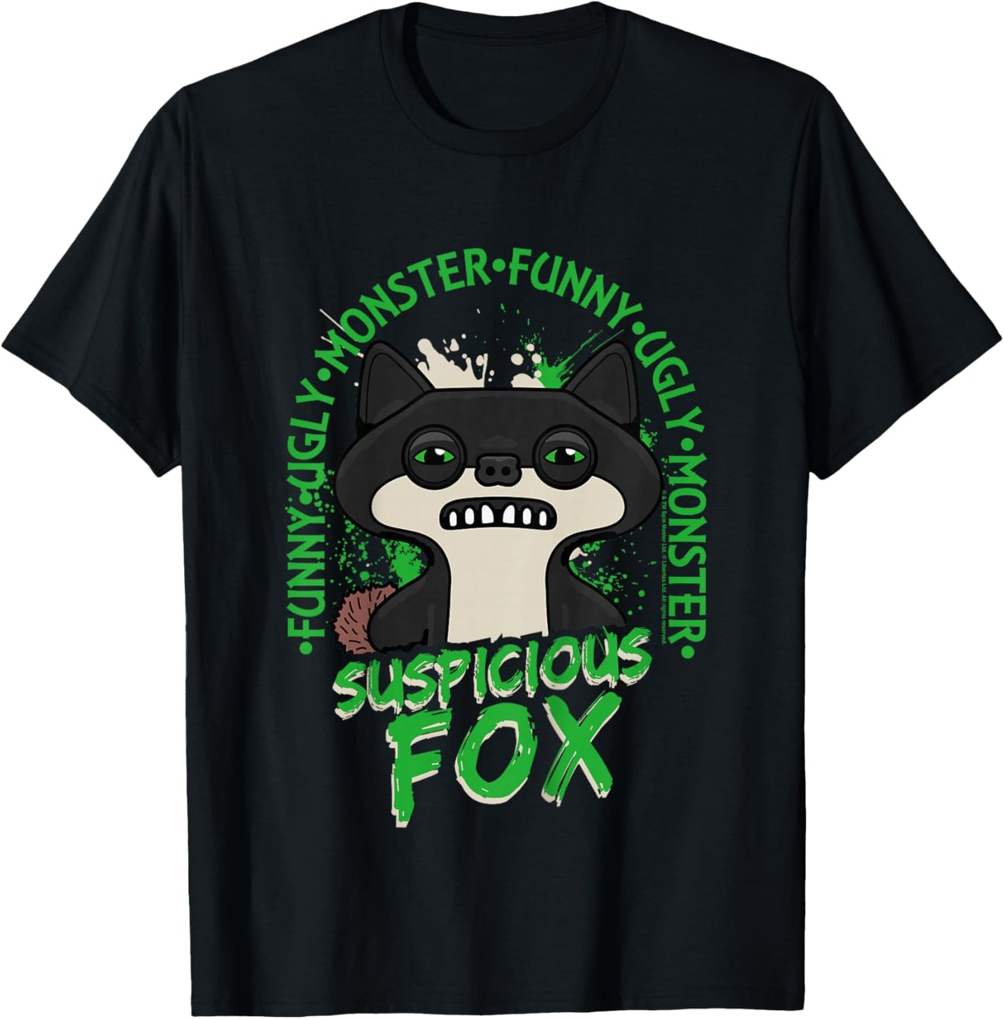 Fuggler Suspicious Fox Originals Monster Kids T-Shirt - T-Shirt | Black
