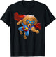 Superhero Poodle Red Cape Super Hero Dog T-Shirt - T-Shirt | Black