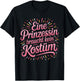 Princess with German Text "Prinzessin Braucht Kein Kostü" (German Langu T-Shirt - T-Shirt | Black