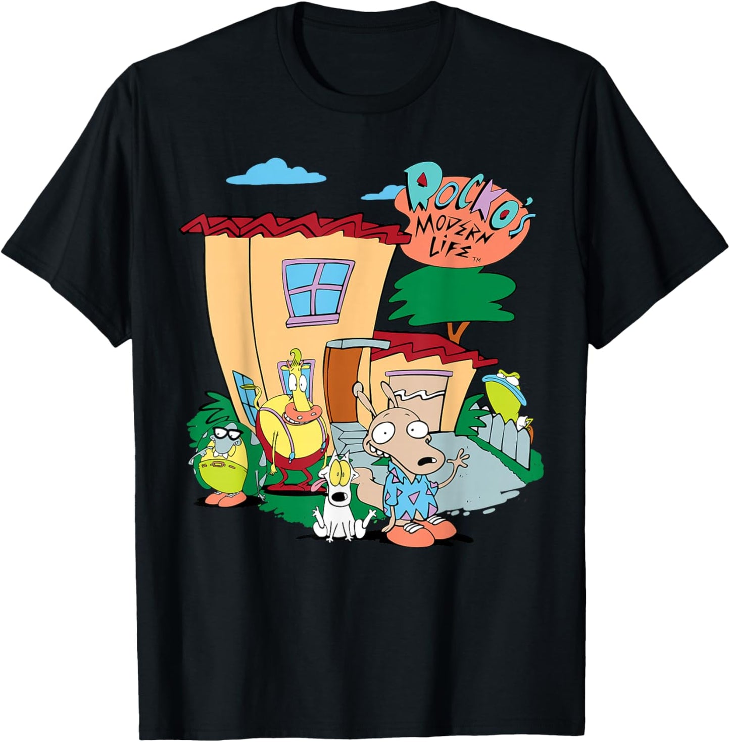 Rockos Modernes Lebenshaus-Poster T-Shirt - T-Shirt | Black