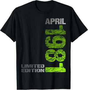 Limited Edition April 1981 Mann Frau 45. Geburtstag T-Shirt - T-Shirt | Black