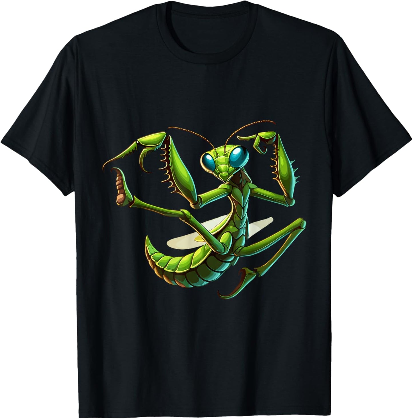 Praying Mantis Kung Fu | Fighting Insect Martial Arts T-Shirt - T-Shirt | Black