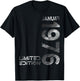 January 1976 Man Woman 50th Birthday Limited Edition T-Shirt - T-Shirt | Black
