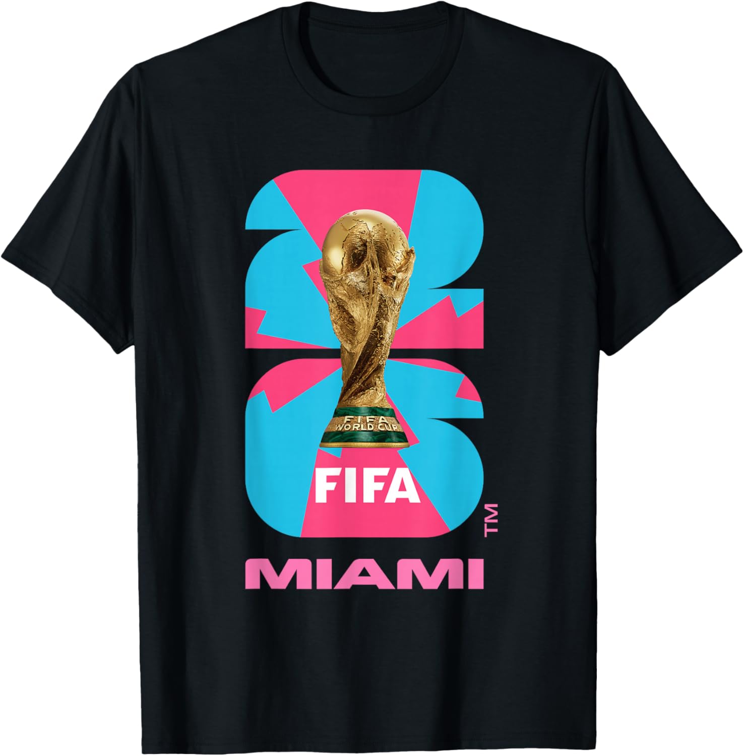FIFA World CUP26 Miami Trophy Color T-Shirt - T-Shirt | Black