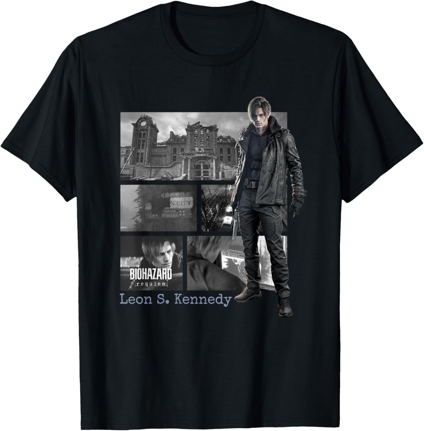 Resident Evil Requiem Leon FP T-Shirt - T-Shirt | Black
