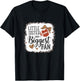Little Sister biggest Fan Football Sister T-Shirt - T-Shirt | Black