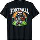 Football Sloth Playing Football Games T-Shirt - T-Shirt | Black