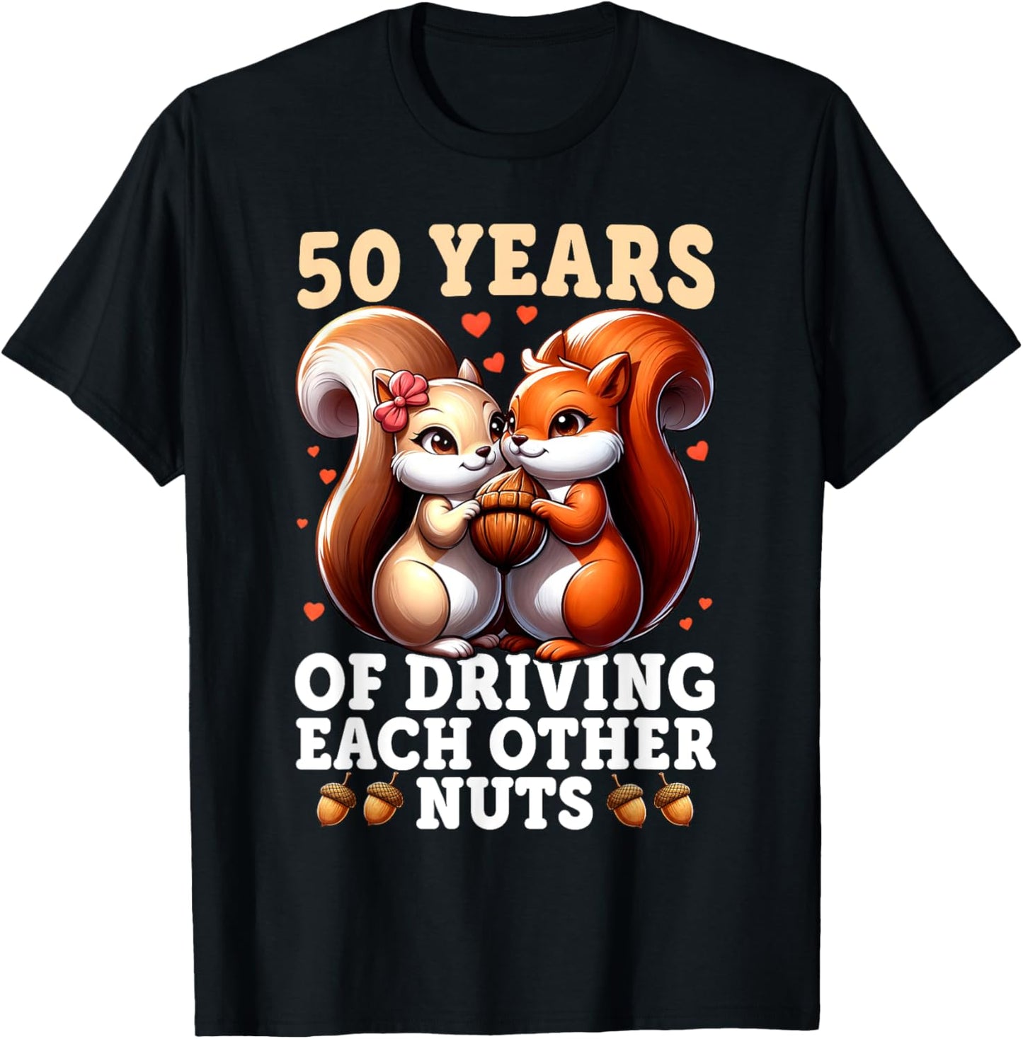 50th Wedding Anniversary - 50 Years of Marriage Funny Couple T-Shirt - T-Shirt | Black
