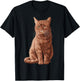 Orange Tabby Cat Orange Cat T-Shirt - T-Shirt | Black